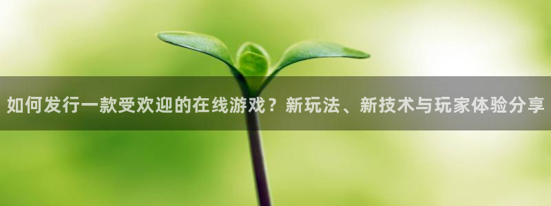 usdt钱包官网版：如何发行一款受欢迎的在线游戏？新玩法、新技术与玩家体验分享
